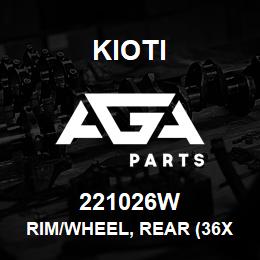 221026W Kioti RIM/WHEEL, REAR (36X13.5-15) | AGA Parts