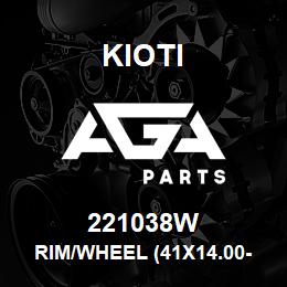 221038W Kioti RIM/WHEEL (41X14.00-20) V | AGA Parts