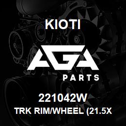 221042W Kioti TRK RIM/WHEEL (21.5X16.5) | AGA Parts