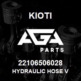 22106506028 Kioti HYDRAULIC HOSE V | AGA Parts