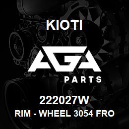 222027W Kioti RIM - WHEEL 3054 FRONT Q 042211500555 V | AGA Parts