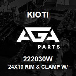 222030W Kioti 24X10 RIM & CLAMP W/O DISK (11.2 X 24) | AGA Parts