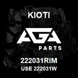 222031RIM Kioti USE 222031W | AGA Parts