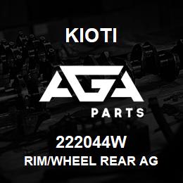 222044W Kioti RIM/WHEEL REAR AG | AGA Parts