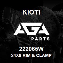 222065W Kioti 24X8 RIM & CLAMP | AGA Parts