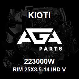 223000W Kioti RIM 25X8.5-14 IND V | AGA Parts