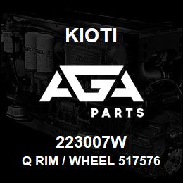 223007W Kioti Q RIM / WHEEL 51757600555 | AGA Parts