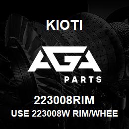 223008RIM Kioti USE 223008W RIM/WHEEL 14.9X24 INDUSTRIAL | AGA Parts