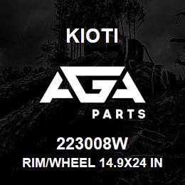 223008W Kioti RIM/WHEEL 14.9X24 INDUSTRIAL V | AGA Parts