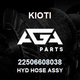 22506608038 Kioti HYD HOSE ASSY | AGA Parts