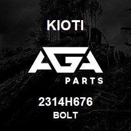 2314H676 Kioti BOLT | AGA Parts