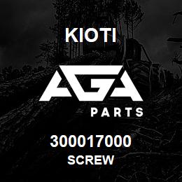 300017000 Kioti SCREW | AGA Parts