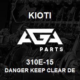 310E-15 Kioti DECAL | AGA Parts