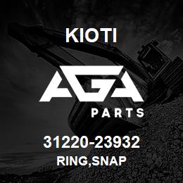 31220-23932 Kioti RING,SNAP | AGA Parts