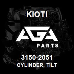 3150-2051 Kioti CYLINDER, TILT | AGA Parts