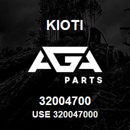 32004700 Kioti USE 320047000 | AGA Parts