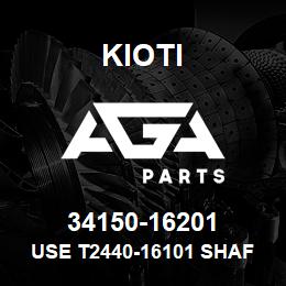 34150-16201 Kioti USE T2440-16101 SHAFT, STEERING FOR LB2204 | AGA Parts