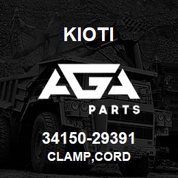 34150-29391 Kioti CLAMP,CORD | AGA Parts