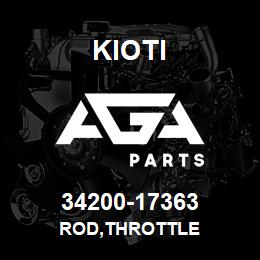 34200-17363 Kioti ROD,THROTTLE | AGA Parts