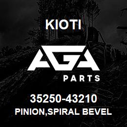 35250-43210 Kioti PINION,SPIRAL BEVEL | AGA Parts