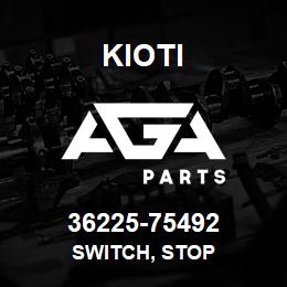 36225-75492 Kioti SWITCH, STOP | AGA Parts