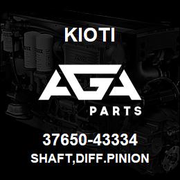 37650-43334 Kioti SHAFT,DIFF.PINION | AGA Parts