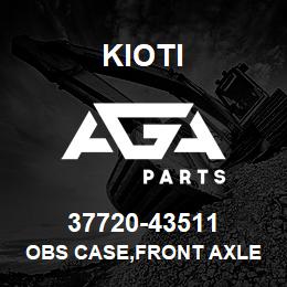 37720-43511 Kioti OBS CASE,FRONT AXLE LH | AGA Parts