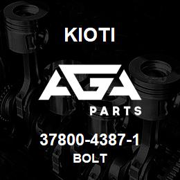 37800-4387-1 Kioti BOLT | AGA Parts