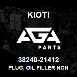 38240-21412 Kioti PLUG, OIL FILLER NON VENTED V | AGA Parts