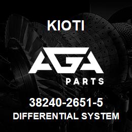 38240-26515 Kioti CASE, DIFFERENTIAL SYSTEM V | AGA Parts