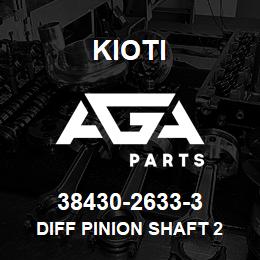 38430-26333 Kioti SHAFT,DIFF.PINION 2 | AGA Parts