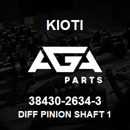 38430-26343 Kioti SHAFT,DIFF.PINION 1 | AGA Parts