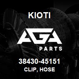 38430-45151 Kioti CLIP, HOSE | AGA Parts