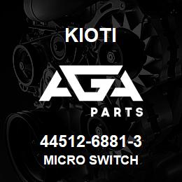 44512-68813 Kioti MICRO SWITCH DNR V | AGA Parts