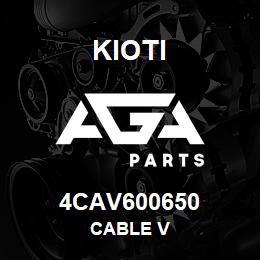 4CAV600650 Kioti CABLE V | AGA Parts