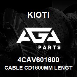 4CAV601600 Kioti CABLE CD1600MM LENGTH | AGA Parts