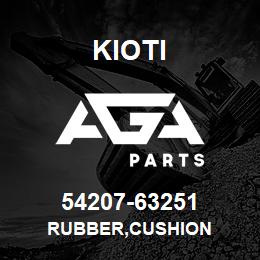 54207-63251 Kioti RUBBER,CUSHION | AGA Parts