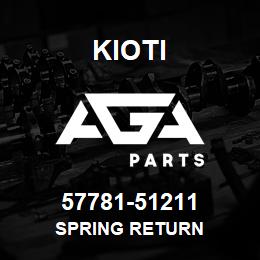 57781-51211 Kioti SPRING RETURN | AGA Parts