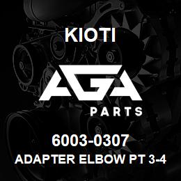 6003-0307 Kioti ADAPTER ELBOW PT 3-4 INCH PF 3-4 INCH , 90 | AGA Parts