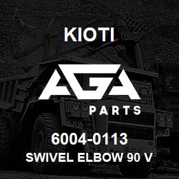 6004-0113 Kioti SWIVEL ELBOW 90 V | AGA Parts