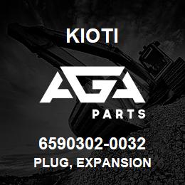 6590302-0032 Kioti PLUG, EXPANSION | AGA Parts