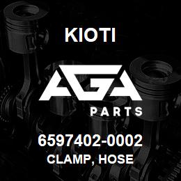 6597402-0002 Kioti CLAMP, HOSE | AGA Parts