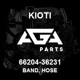 66204-36231 Kioti BAND, HOSE | AGA Parts