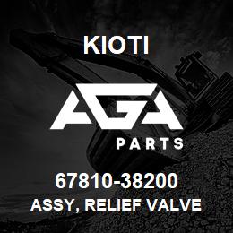 67810-38200 Kioti ASSY, RELIEF VALVE | AGA Parts