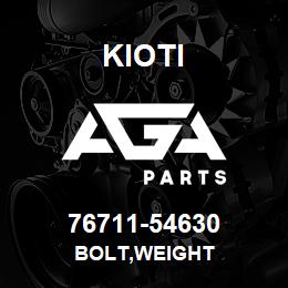 76711-54630 Kioti BOLT,WEIGHT | AGA Parts