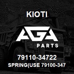 79110-34722 Kioti SPRING(USE 79100-34722) | AGA Parts