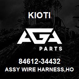 84612-34432 Kioti ASSY WIRE HARNESS,HOOD | AGA Parts