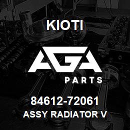 84612-72061 Kioti ASSY RADIATOR V | AGA Parts