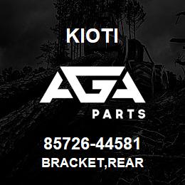 85726-44581 Kioti BRACKET,REAR | AGA Parts