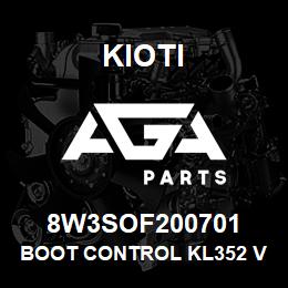 8W3SOF200701 Kioti BOOT CONTROL KL352 V | AGA Parts